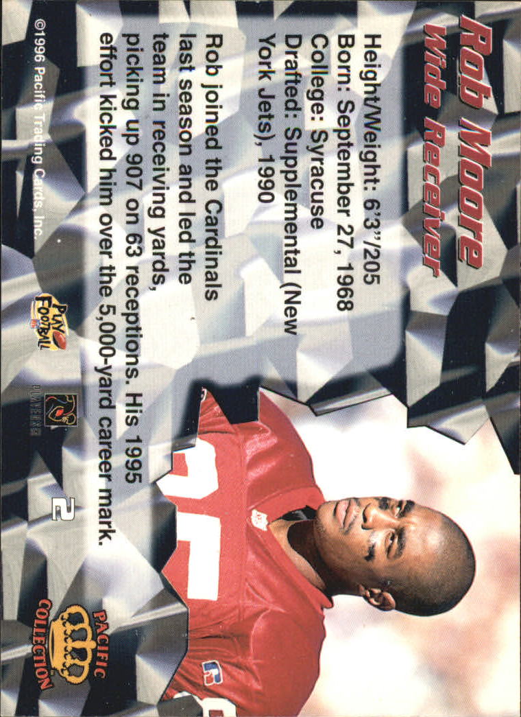 1996 Pacific #2 Rob Moore back image