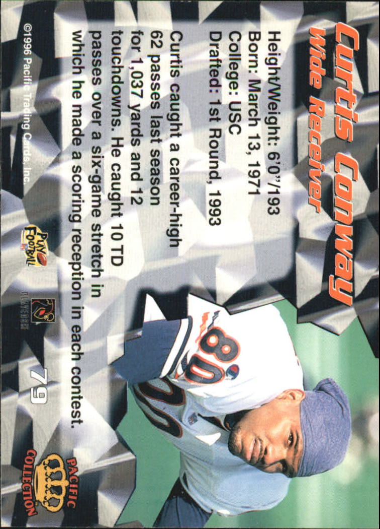 1996 Pacific #79 Curtis Conway back image