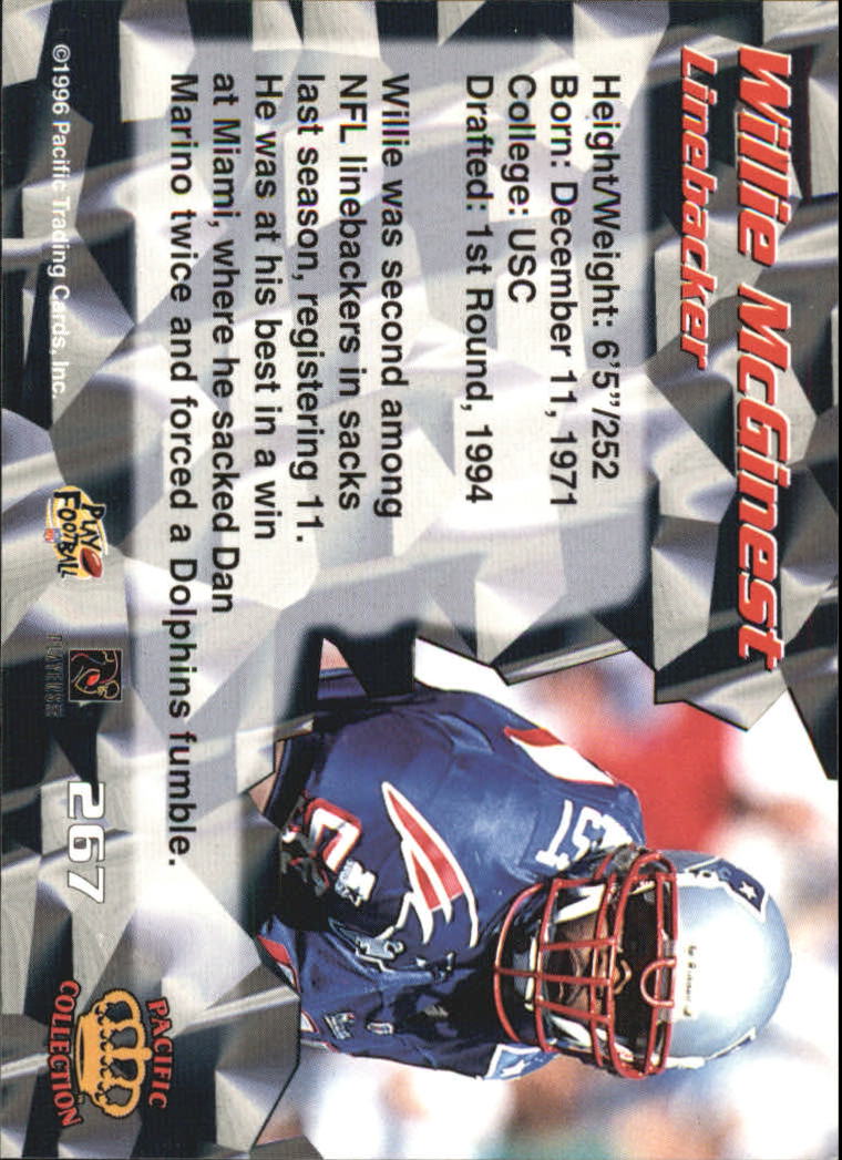 1996 Pacific #268 Vincent Brown back image
