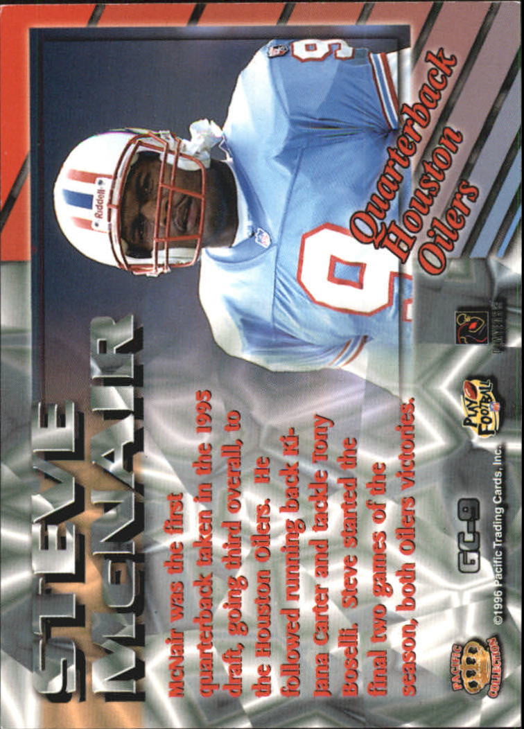 1996 Pacific Gems of the Crown #GC9 Steve McNair back image