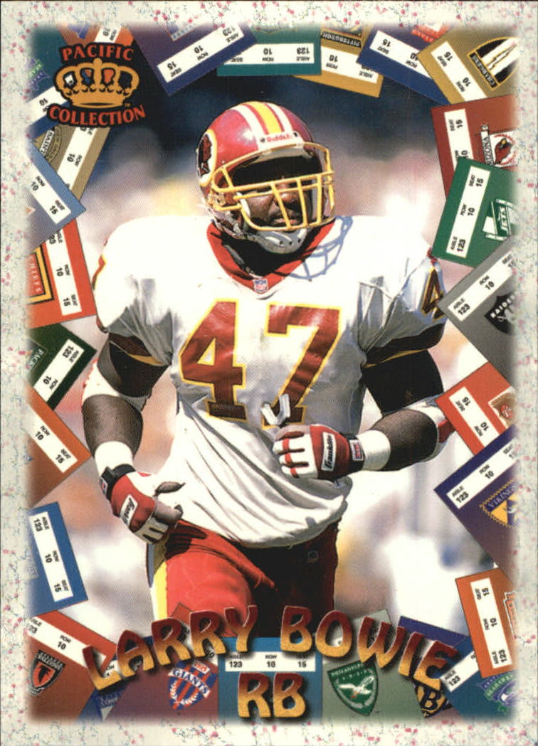 1996 Pacific Litho-Cel Game Time #GT2 Larry Bowie - NM-MT