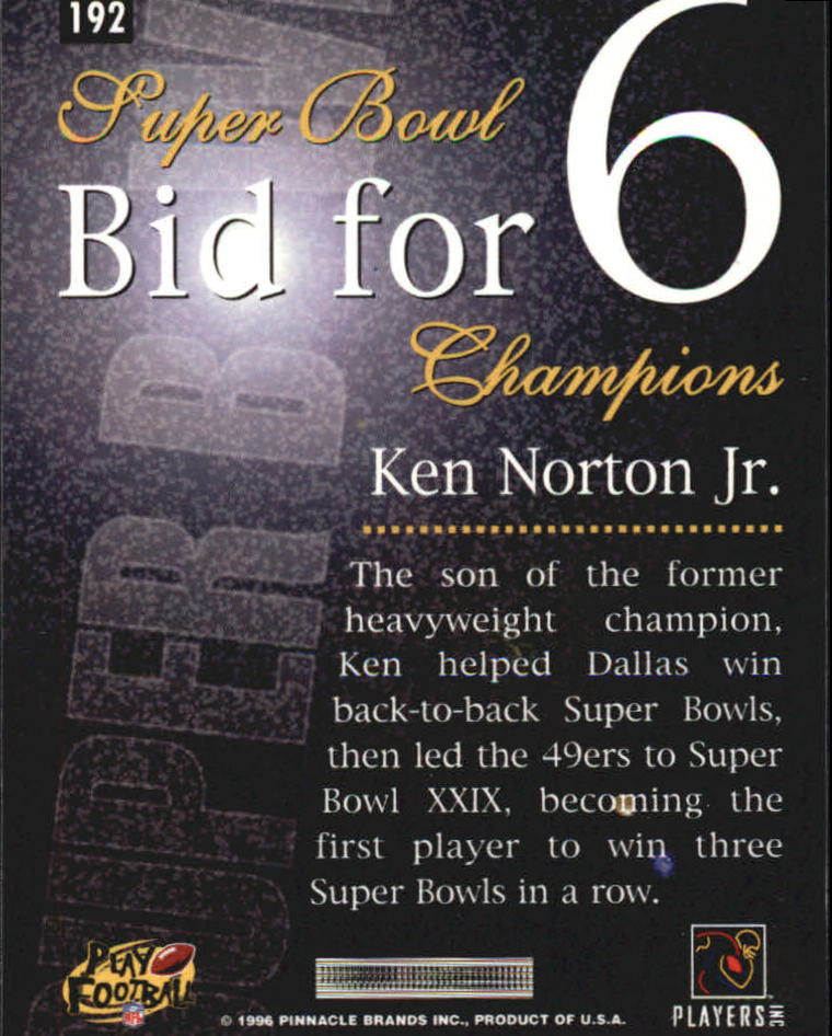 Sports Card Back