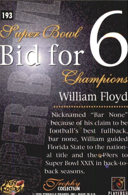 Sports Card Back