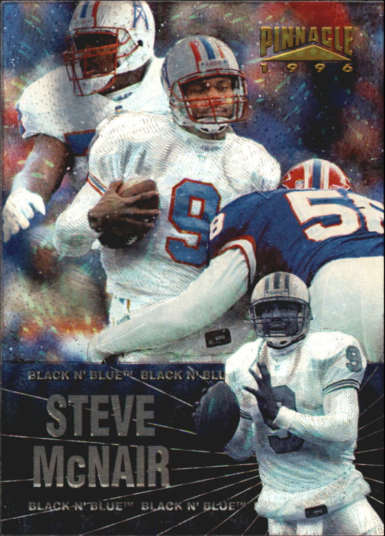 1996 Pinnacle Black 'N Blue #17 Steve McNair