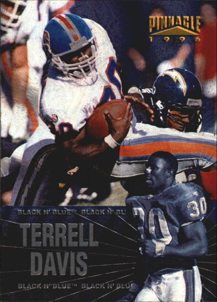 1996 Pinnacle Black 'N Blue #21 Terrell Davis