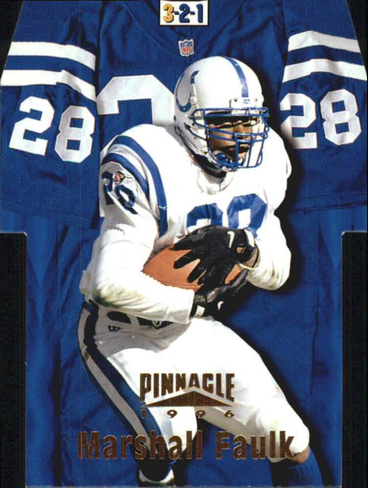 1996 Pinnacle Die Cut Jerseys #2 Marshall Faulk