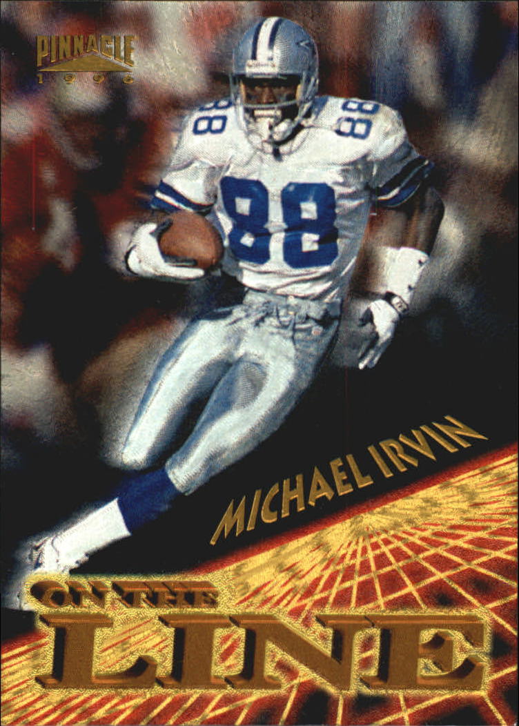 1996 Pinnacle On The Line #1 Michael Irvin