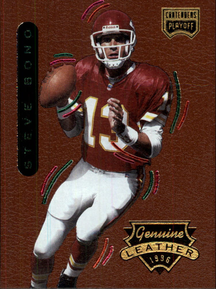 1996 Playoff Contenders Leather #60 Steve Bono G