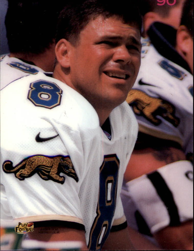 1996 Playoff Contenders Leather #90 Mark Brunell P back image