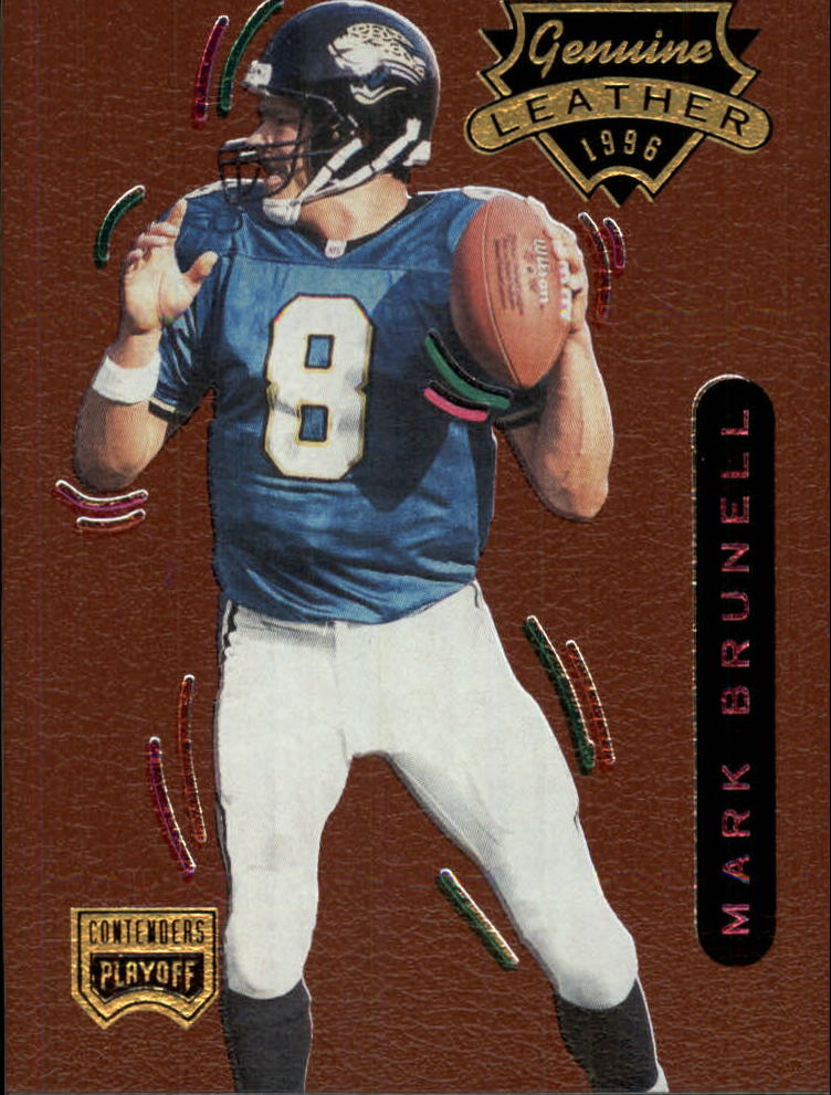 1996 Playoff Contenders Leather #90 Mark Brunell P