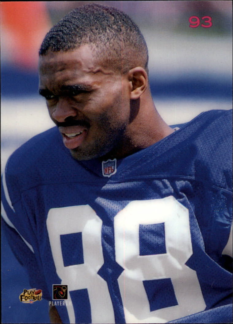 1996 Playoff Contenders Leather #93 Marvin Harrison P back image