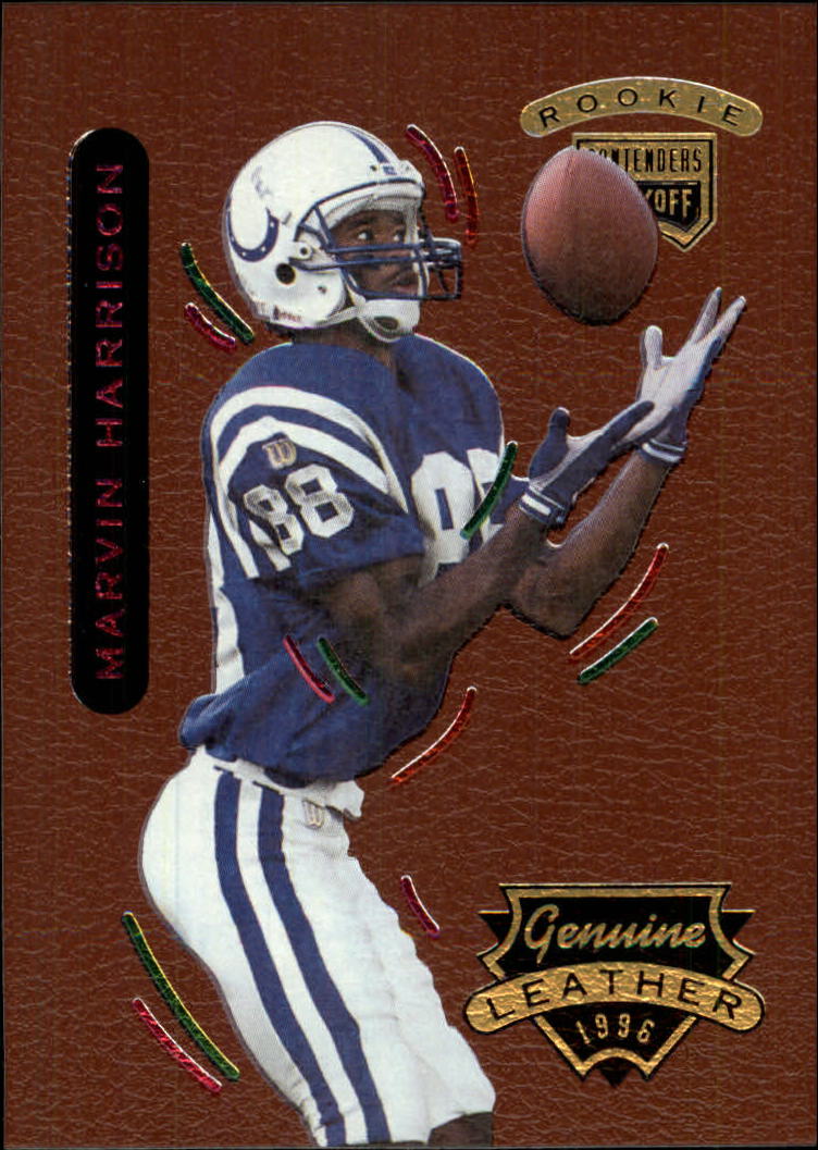 1996 Playoff Contenders Leather #93 Marvin Harrison P