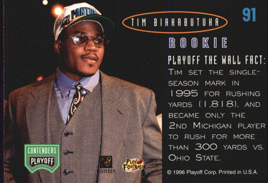 Sports Card Back