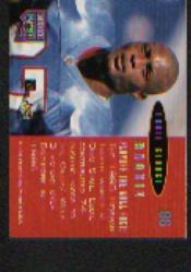 1996 Playoff Contenders Open Field Foil #96 Eddie George P back image