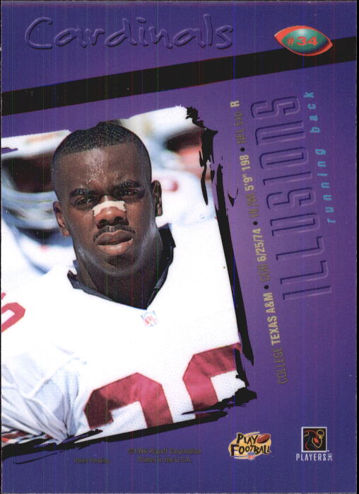 1996 Playoff Illusions #34 Leeland McElroy RC back image