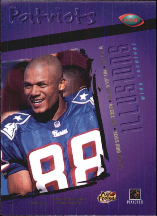 1996 Playoff Illusions #49 Terry Glenn RC back image