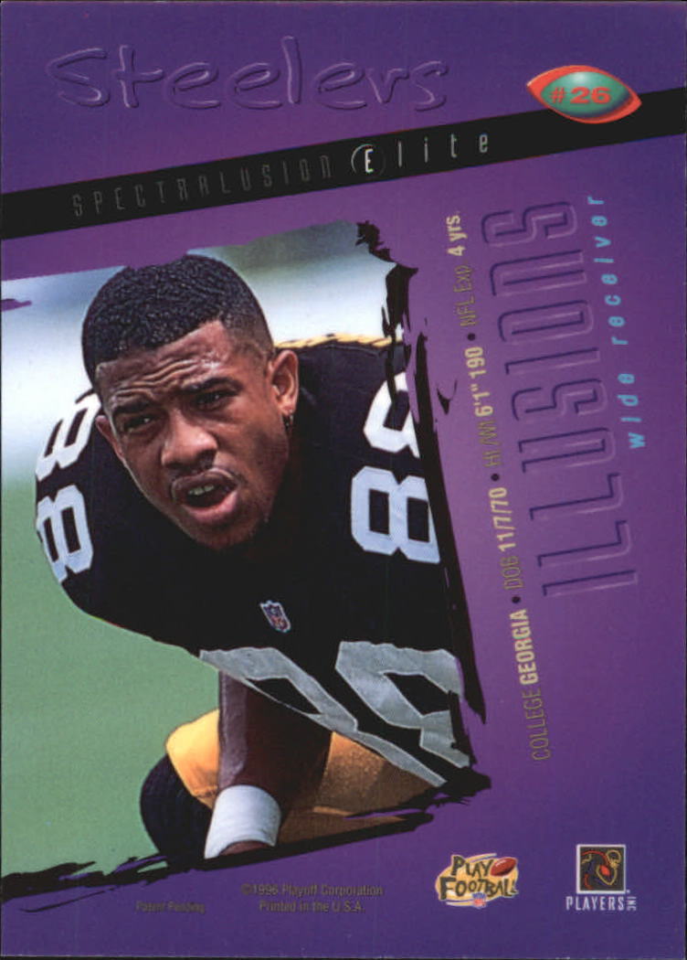 1996 Playoff Illusions Spectralusion Elite #26 Andre Hastings back image