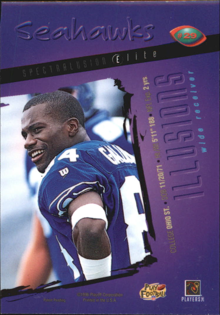 1996 Playoff Illusions Spectralusion Elite #29 Joey Galloway back image