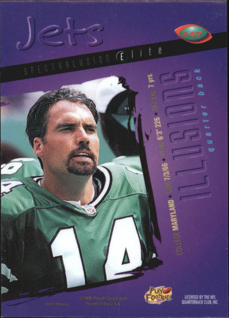 1996 Playoff Illusions Spectralusion Elite #47 Neil O'Donnell back image