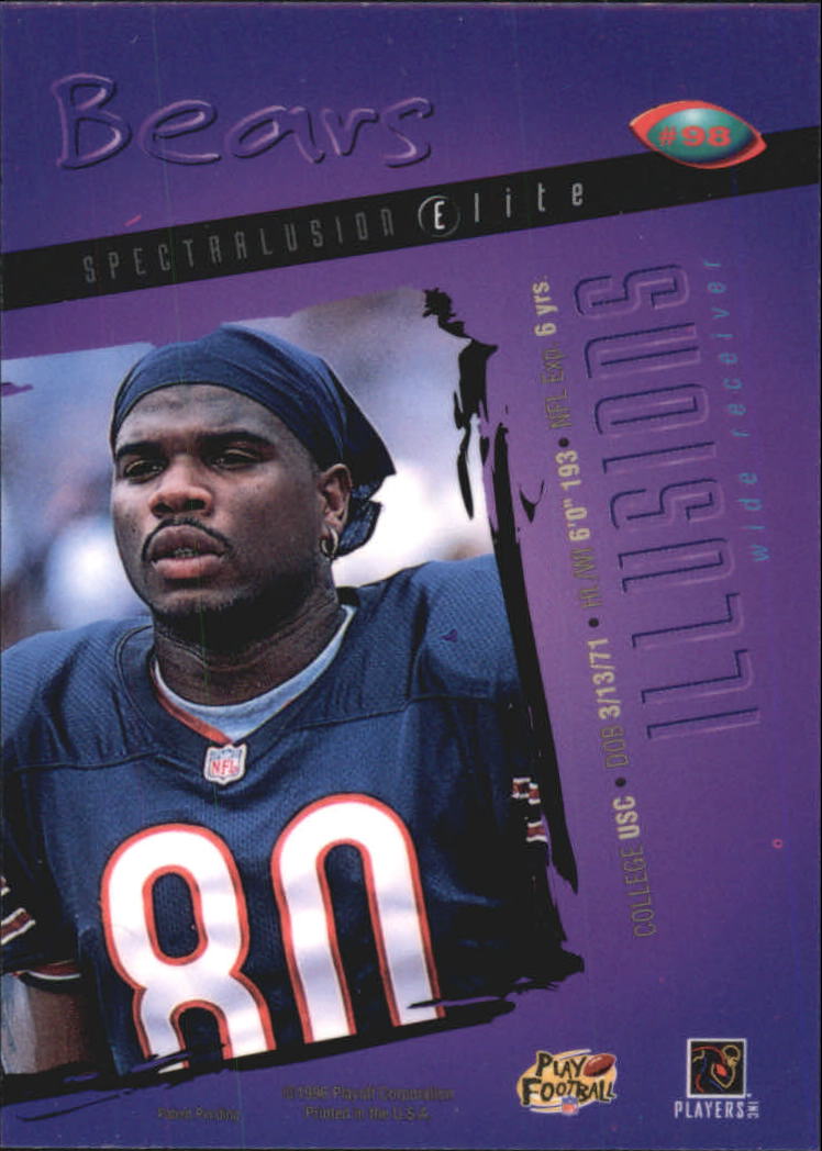 1996 Playoff Illusions Spectralusion Elite #98 Curtis Conway back image