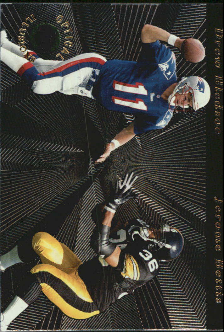 1996 Playoff Illusions Optical Illusions #14 Drew Bledsoe/Jerome Bettis