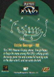 1996 Playoff Prime X's and O's #167 Eddie George back image