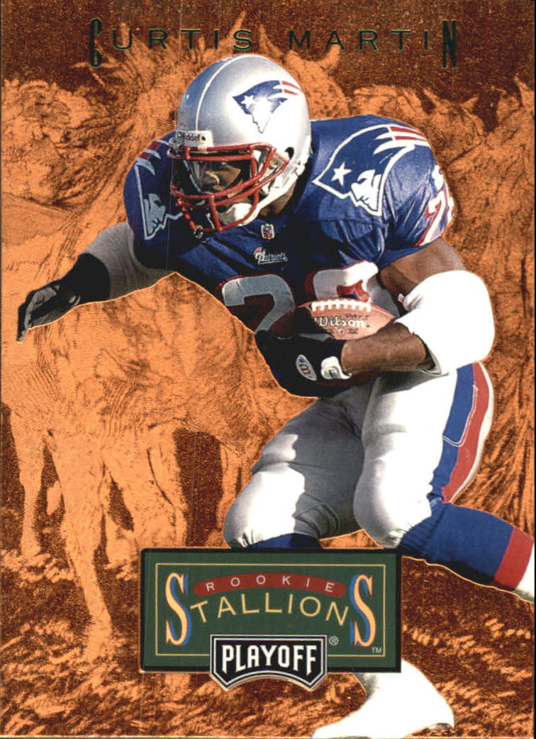 1996 Playoff Trophy Contenders Rookie Stallions #9 Curtis Martin