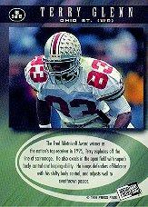 1996 Press Pass Paydirt Game Breakers #GB2 Terry Glenn back image