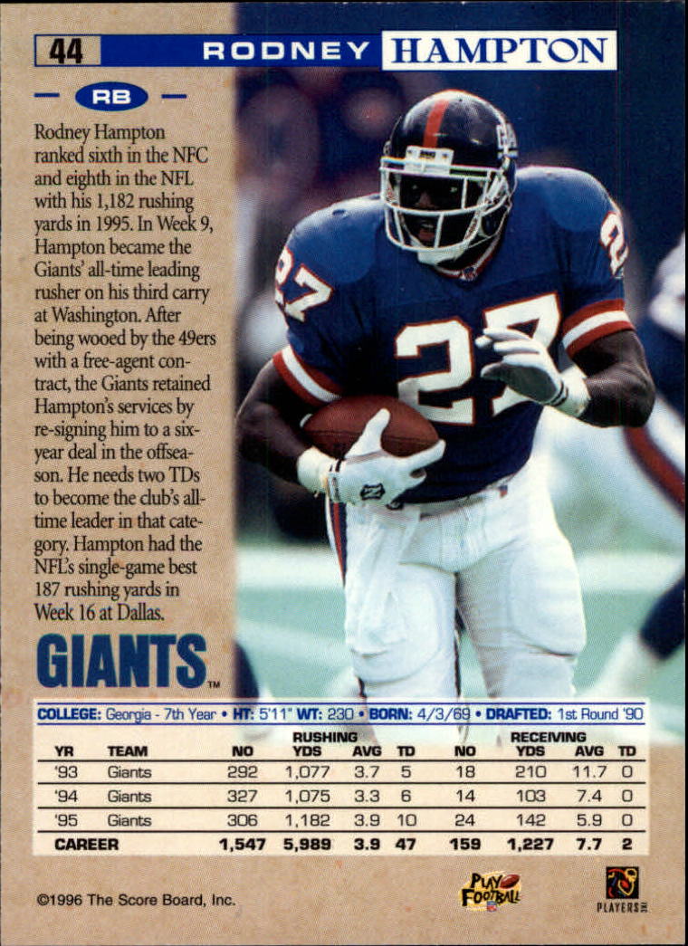B4938- 1996 Pro Line Football Cards 1-202 +Rookies -You Pick- 15+ FREE US SHIP - Picture 83 of 382