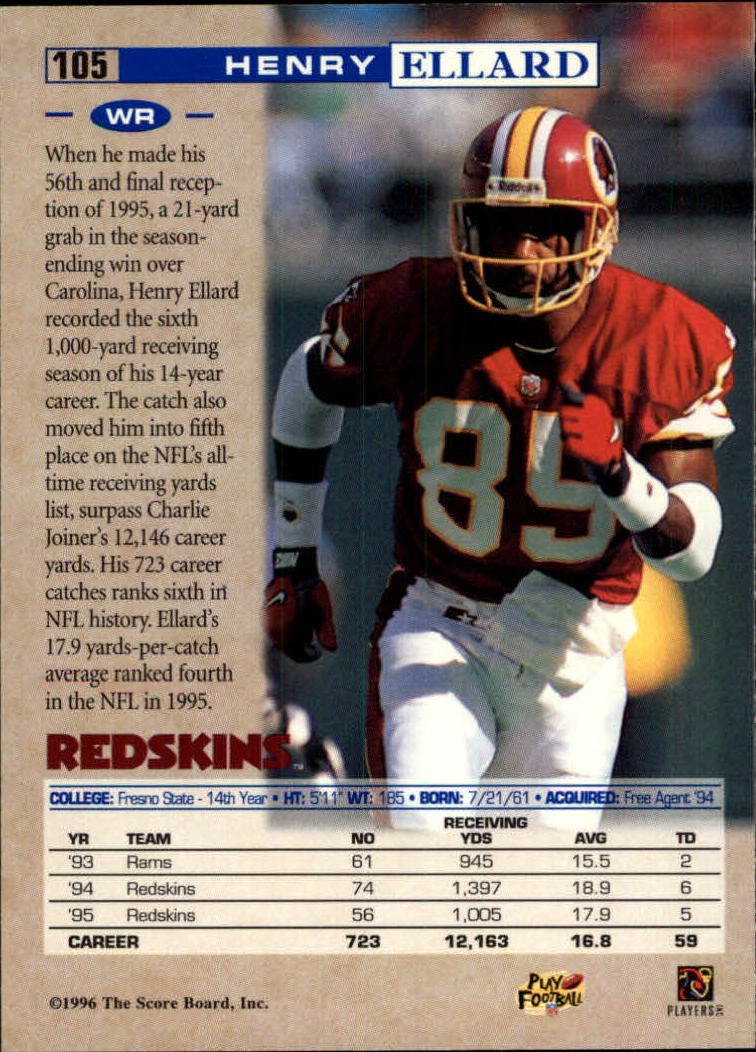 B4938- 1996 Pro Line Football Cards 1-202 +Rookies -You Pick- 15+ FREE US SHIP - Picture 203 of 382