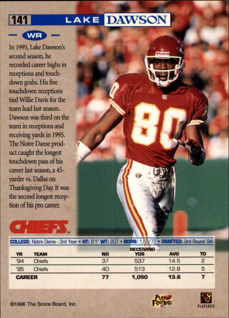 B4938- 1996 Pro Line Football Cards 1-202 +Rookies -You Pick- 15+ FREE US SHIP - Picture 270 of 382