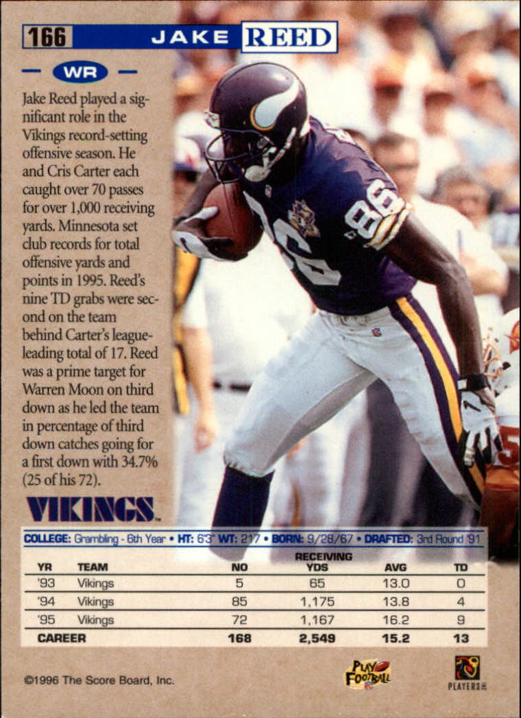 B4938- 1996 Pro Line Football Cards 1-202 +Rookies -You Pick- 15+ FREE US SHIP - Picture 320 of 382