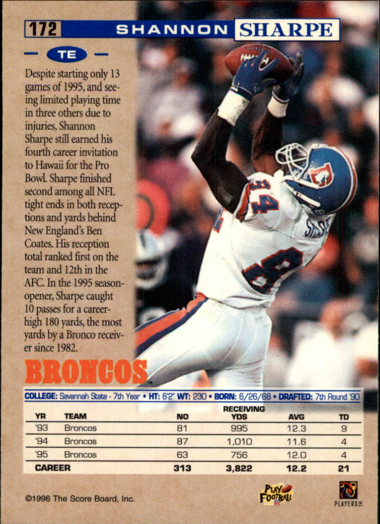 B4938- 1996 Pro Line Football Cards 1-202 +Rookies -You Pick- 15+ FREE US SHIP - Picture 330 of 382