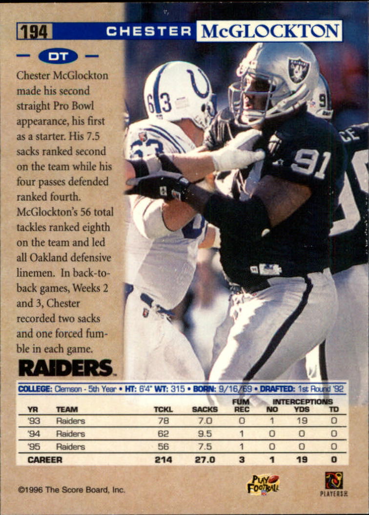 B4938- 1996 Pro Line Football Cards 1-202 +Rookies -You Pick- 15+ FREE US SHIP - Picture 372 of 382