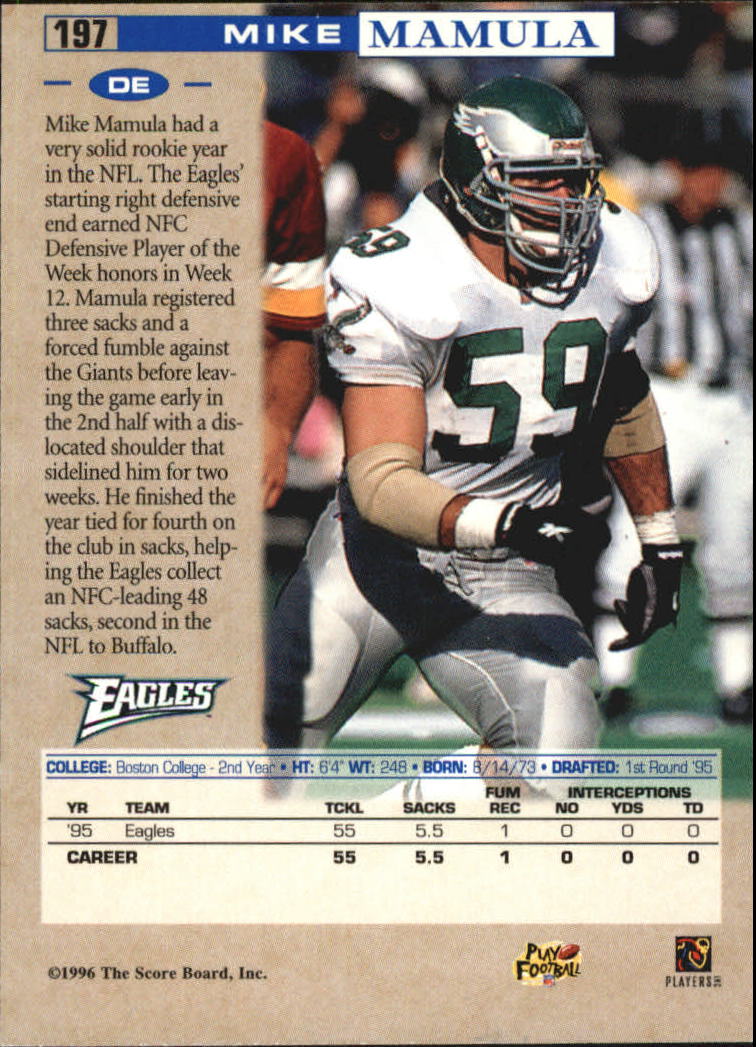Sports Card Back