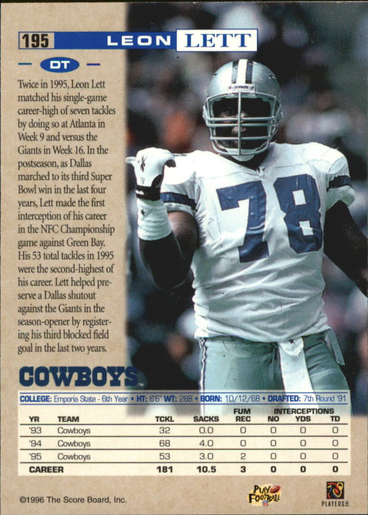 Sports Card Back