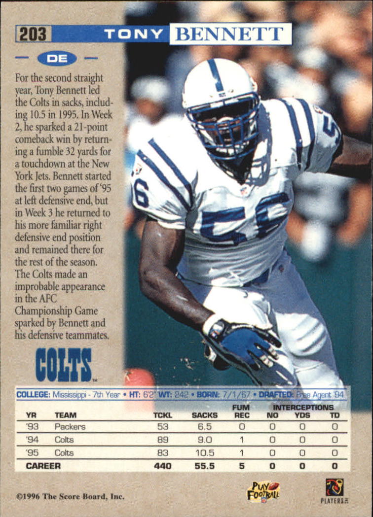 Sports Card Back
