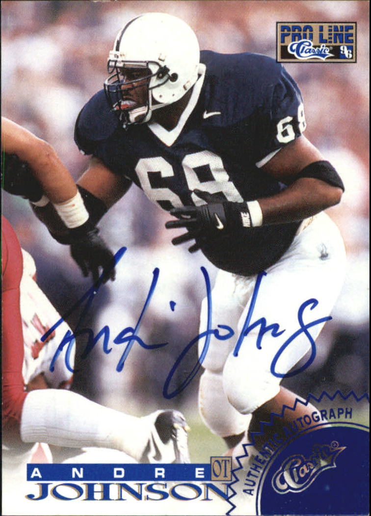 1996 Pro Line Autographs Blue #32 Andre Johnson