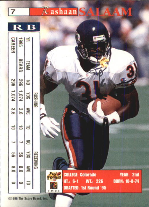 B1648- 1996 Pro Line Intense Fb #S 1-100 + Rookies -du Pick- 15 + Gratis US - Bild 15 von 199