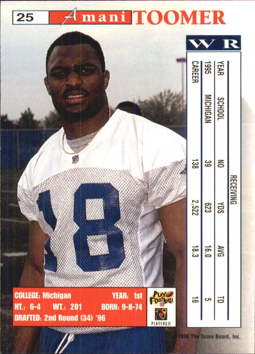 B1648- 1996 Pro Line Intense Fb #S 1-100 + Rookies -du Pick- 15 + Gratis US - Bild 51 von 199
