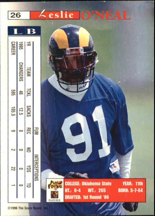 B1648- 1996 Pro Line Intense Fb #S 1-100 + Rookies -du Pick- 15 + Gratis US - Bild 53 von 199