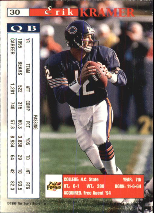 B1648- 1996 Pro Line Intense Fb #S 1-100 + Rookies -du Pick- 15 + Gratis US - Bild 61 von 199