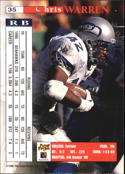 B1648- 1996 Pro Line Intense Fb #S 1-100 + Rookies -du Pick- 15 + Gratis US - Bild 71 von 199