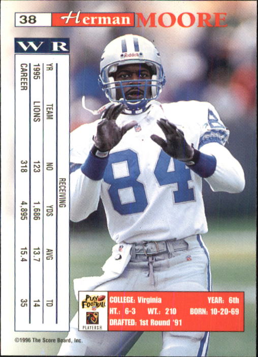 B1648- 1996 Pro Line Intense Fb #S 1-100 + Rookies -du Pick- 15 + Gratis US - Bild 77 von 199