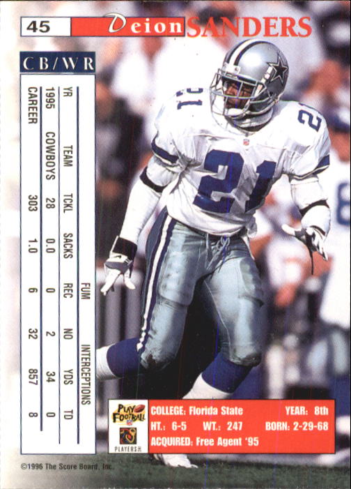 B1648- 1996 Pro Line Intense Fb #S 1-100 + Rookies -du Pick- 15 + Gratis US - Bild 91 von 199
