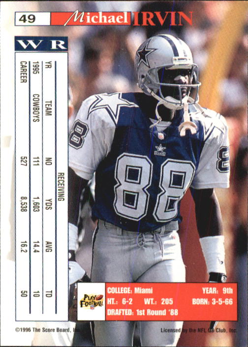 B1648- 1996 Pro Line Intense Fb #S 1-100 + Rookies -du Pick- 15 + Gratis US - Bild 99 von 199