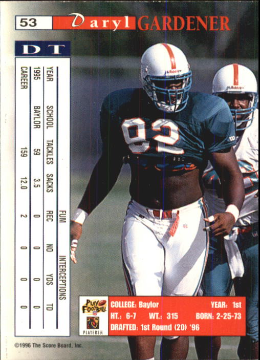 B1648- 1996 Pro Line Intense Fb #S 1-100 + Rookies -du Pick- 15 + Gratis US - Bild 107 von 199