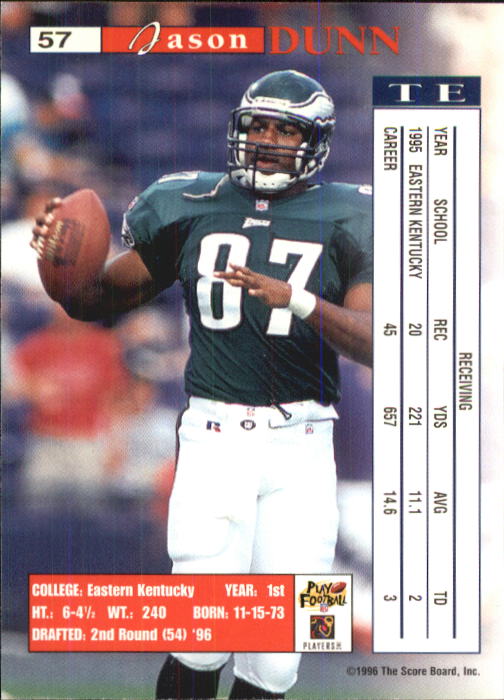 B1648- 1996 Pro Line Intense Fb #S 1-100 + Rookies -du Pick- 15 + Gratis US - Bild 115 von 199