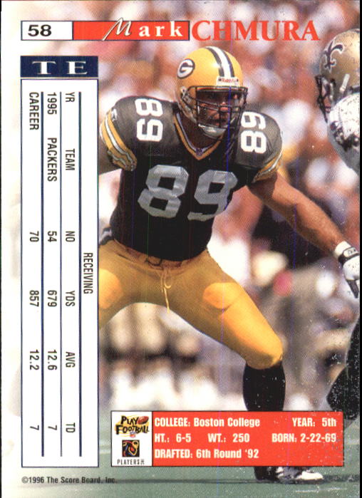 B1648- 1996 Pro Line Intense Fb #S 1-100 + Rookies -du Pick- 15 + Gratis US - Bild 117 von 199