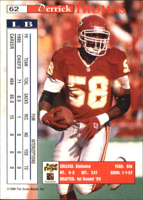 B1648- 1996 Pro Line Intense Fb #S 1-100 + Rookies -du Pick- 15 + Gratis US - Bild 123 von 199